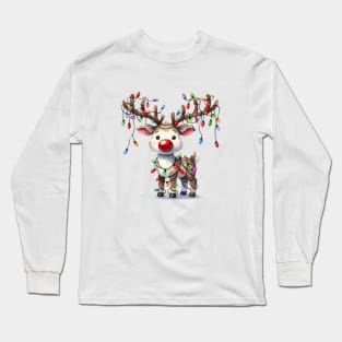 Festive Reindeer Long Sleeve T-Shirt